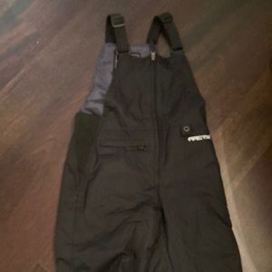 Boys Size small black snow bibs